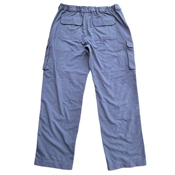 Duluth Trading Co Dry On The Fly Cargo Pants Mens XLx32 Blue Outdoor - Picture 3 of 9